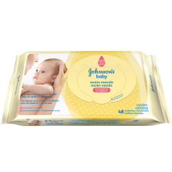 toalhinhas umedecidas johnson`s baby recem-nascido 48 unds.