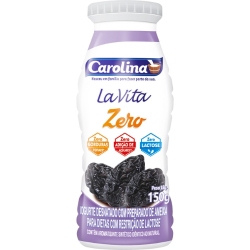 iogurte carolina 150g la vita zero ameixa