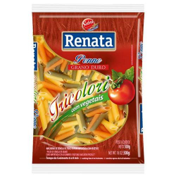 macarrao renata 500g g.duro tricolo penne c/vegeta