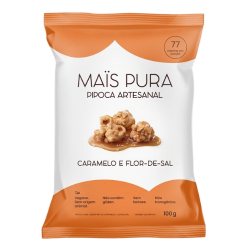 pipoca mais pura 100g caramelo e flor de sal