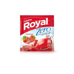 gelatina royal zero morango