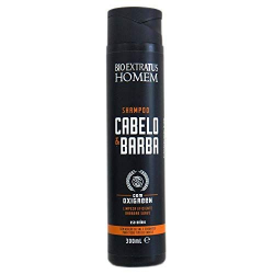 shampoo bio extratus 300ml homem cabelo e barba