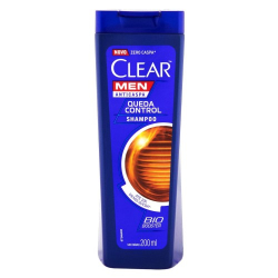 shampoo clear anticaspa men queda control 200ml