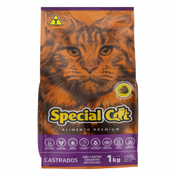 alimento para gatos castrados adultos special cat premium pacote 1kg
