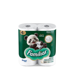 papel higienico familiar folha dupla c/4 30 metros