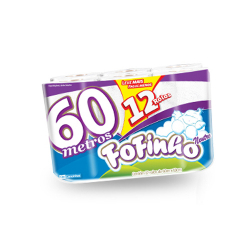 papel higieni fofinho folha simple neutro 60mt pa 12x60mt