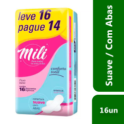 absorvente mili conforto tot suave fluxo baix l16p14