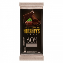 chocolate amargo 60% cacau cafe hershey`s special dark pacote 85g