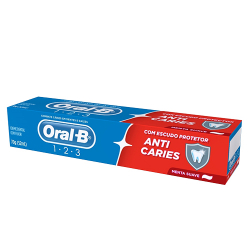 creme dental oral-b anti-caries menta suave 70g