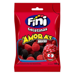 bala de gelatina fini amoras 80g