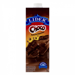 bebida lactea uht chocolate lider choco caixa 1l