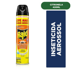 inseticida raid aerosol multi citronela gratis 150ml 450ml