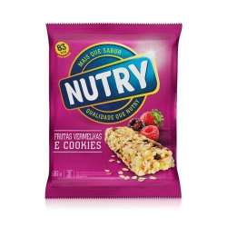barra de cereal nutry frutas vermelhas e cookies 66gr