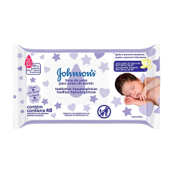 lencos umedecidos johnso`n baby hora do sono 48 unids.
