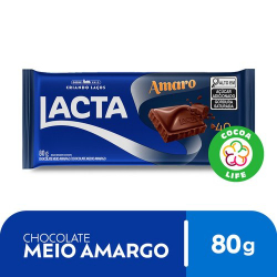 choc. barra lacta 80g amaro