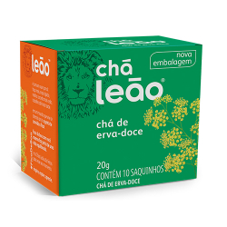cha leao fuze erva-doce 10 unds. de 20g