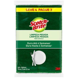 esponja louca scotch brite multi uso l4 p3un