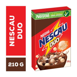 cereal matinal de milho sabor chocolate e chocolate branco nestle nescau duo 210g
