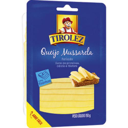 queijo tirolez mussarela fatiado pa 150g