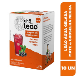 cha leao agua gelada fuze cha mate e groselha negra 25gr
