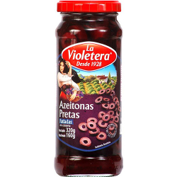 azeitonas la violetera 160g preta fatiada