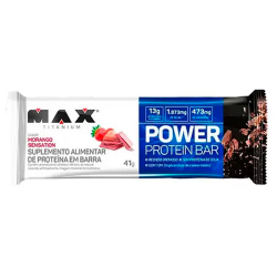 barra de proteina power protein 41g morango sensation