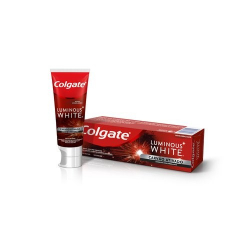 creme dental com fluor anticarie carvao ativado dazzling mint colgate luminous white caixa 70g