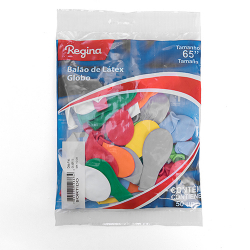 regina baloes liso c/50un sortidos