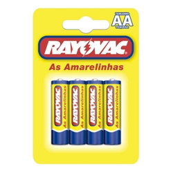 pilha rayovac aa pequena 04 unids.
