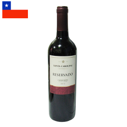vinho chileno santa carolina tinto carmenere 750ml