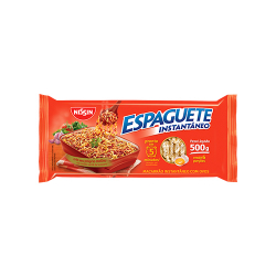 macarrao instantaneo nissin espaguete 500g pronto em 5 min.