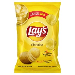 batata frita lays 70g classica