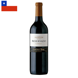 vinho chileno tinto concha y toro reservado carmenere 750ml