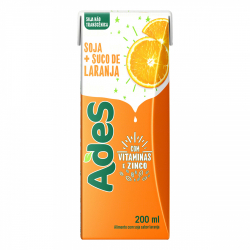bebida a base de soja laranja ades caixa 200ml
