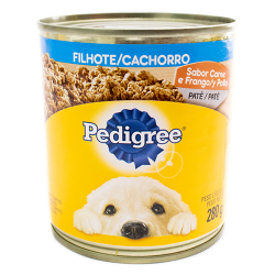 pate pedigree carne e frango para caes filhotes 280g