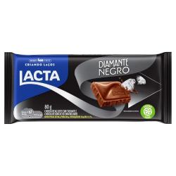 chocolate barra lacta 80g diamante negro