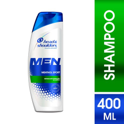 shampoo de cuidados com a raiz head & shoulders men menthol sport 400ml