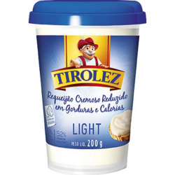 requeijao tirolez cremoso zero lactose light po 200g
