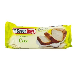 bolo seven boys sabor coco 250g