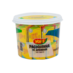 pacoquinha tablete yoki pote 1,1kg 50 unidades