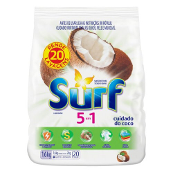 detergente po surf 1,6kg cuidado do coco