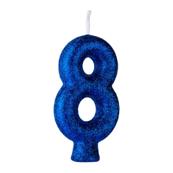 regina vela cintilante azul n.8