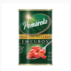 tomate pelado pomarola cubo 240g