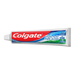 creme dental colgate tripla acao leve 180gr pague 140gr