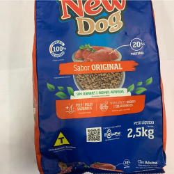 racao new dog 2,5kg racas pequenas