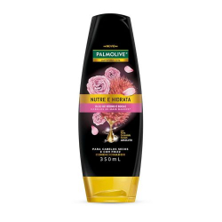 condicionador palmolive luminous oils 350ml ricino e rosas