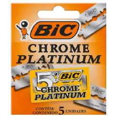 lamina de barbear bic platinum 5 unidades