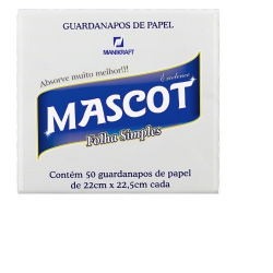 guardanapo mascot 50un 22x22,5cm
