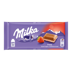 chocolate milka strawberry 100g