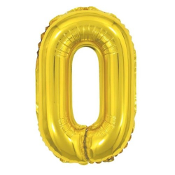 balao metalizado junco dourado 40cm n.0